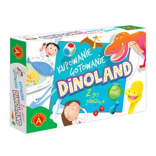 Gra Dinoland kupowanie gotowanie. Wydawca: ALEXANDER GRY. Multiszop.pl Opakowanie Gra Dinoland kupowanie gotowanie