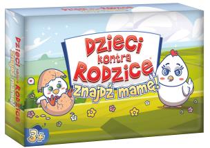 Gra Dzieci kontra Rodzice Znajdź mamę!. Wydawca: Kangur. Multiszop.pl Opakowanie Gra Dzieci kontra Rodzice Znajdź mamę!