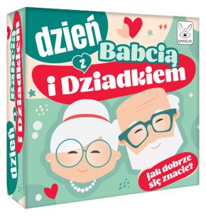 Gra Dzień z Babcią i Dziadkiem Jak dobrze się znacie?. Wydawca: Kangur. Multiszop.pl Opakowanie Gra Dzień z Babcią i Dziadkiem Jak dobrze się znacie?
