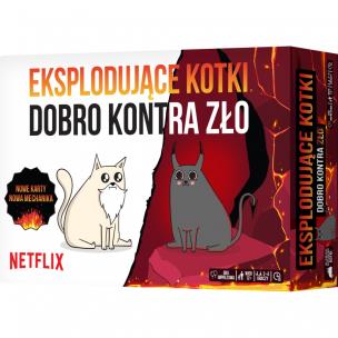 Gra Eksplodujące Kotki: Dobro kontra Zło. Wydawca: Rebel. Multiszop.pl Opakowanie Gra Eksplodujące Kotki: Dobro kontra Zło