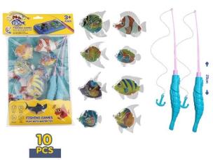 Opakowanie Gra łowienie - 2 wędki i 8 rybek