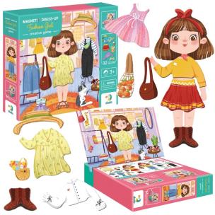 Opakowanie Gra magentyczna Ubieranka Modna dziewczyna