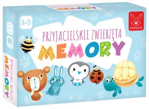Gra Memory Przyjacielskie Zwierzęta. Wydawca: Kangur. Multiszop.pl Opakowanie Gra Memory Przyjacielskie Zwierzęta
