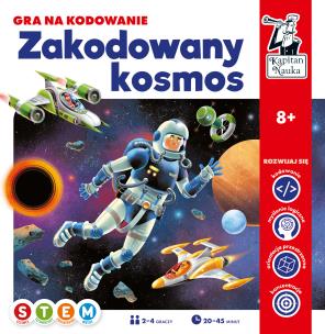 Okładka książki Gra na kodowanie Zakodowany kosmos Kapitan Nauka