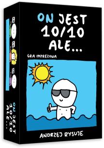Gra On jest 10 na 10 ale.... Wydawca: MDR art pap. Multiszop.pl Opakowanie Gra On jest 10 na 10 ale...
