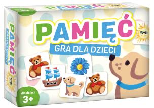 Gra Pamięć gra dla dzieci. Wydawca: Kangur. Multiszop.pl Opakowanie Gra Pamięć gra dla dzieci