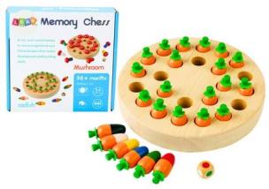 Gra pamięciowa Marchewki. Wydawca: Leantoys. Multiszop.pl Opakowanie Gra pamięciowa Marchewki