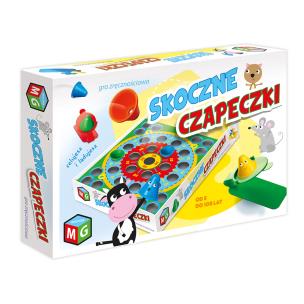 Gra Skoczne Czapeczki. Wydawca: MULTIGRA. Multiszop.pl Opakowanie Gra Skoczne Czapeczki