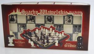 Gra Szachy wawelskie średnie. Wydawca: Rafał Magiera. Multiszop.pl Opakowanie Gra Szachy wawelskie średnie