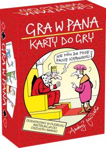Gra W Pana karty do gry. Wydawca: MDR art pap. Multiszop.pl Opakowanie Gra W Pana karty do gry