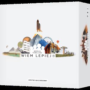 Gra Wiem lepiej wersja familijna. Wydawca: Rebel. Multiszop.pl Opakowanie Gra Wiem lepiej wersja familijna
