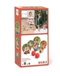 Gra zręcznościowa drewniana Rzut do celu Małpki. Wydawca: Scratch. Multiszop.pl Opakowanie Gra zręcznościowa drewniana Rzut do celu Małpki