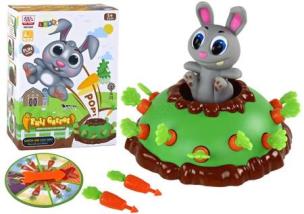 Gra zręcznościowa Wyrwij marchewki Skaczący królik. Wydawca: Leantoys. Multiszop.pl Opakowanie Gra zręcznościowa Wyrwij marchewki Skaczący królik