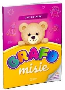 GRAFOmisie. Czterolatek. Autor: Karolina Karamuz. Multiszop.pl Okładka książki GRAFOmisie. Czterolatek