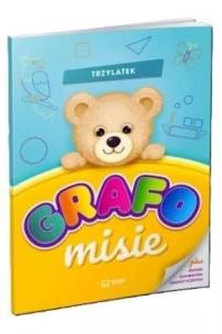 GRAFOmisie. Trzylatek. Autor: Karolina Karamuz. Multiszop.pl Okładka książki GRAFOmisie. Trzylatek