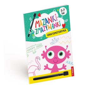 Grafomotoryka. Mazanki-zmazywanki. Autor: Anna Borchard. Multiszop.pl Okładka książki Grafomotoryka. Mazanki-zmazywanki