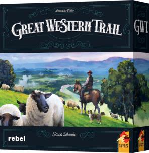 Great Western Trail: Nowa Zelandia REBEL. Wydawca: Rebel. Multiszop.pl Opakowanie Great Western Trail: Nowa Zelandia REBEL