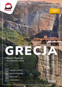 Grecja. Inspirator podróżniczy. Autor: Marcin Pietrzyk. Multiszop.pl Okładka książki Grecja. Inspirator podróżniczy