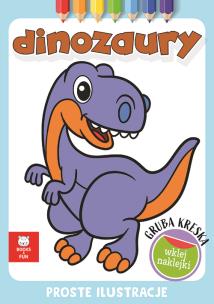 Okładka książki Gruba kreska. Dinozaury