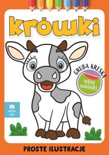 Okładka książki Gruba kreska. Krówki