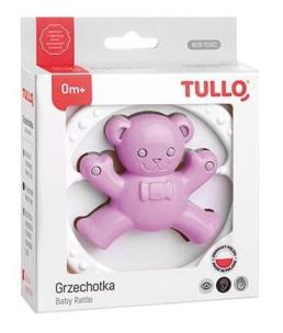 Opakowanie Grzechotka miś różowo-szary