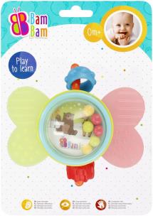Grzechotka Motylek BamBam. Wydawca: BamBam. Multiszop.pl Opakowanie Grzechotka Motylek BamBam