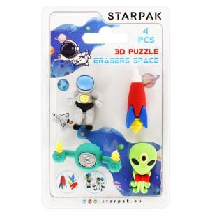 Opakowanie Gumka do mazania 3D puzzle 4 sztuki Space