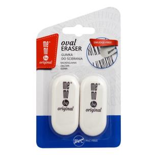 Gumka do mazania Oval biała 2szt MemoBe. Wydawca: MemoBe. Multiszop.pl Opakowanie Gumka do mazania Oval biała 2szt MemoBe
