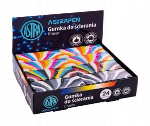 Opakowanie Gumka do ścierania Kolorowe Paski 24 sztuki