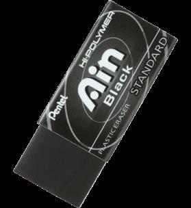 Opakowanie Gumka ołówkowa w czarnym kolorze AIN Black ZEAH06.  blister