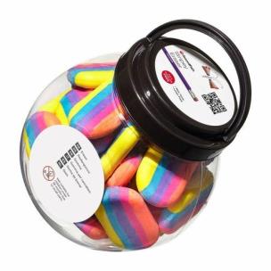 Opakowanie Gumka Stripey tęczowa TUBA 24 sztuki