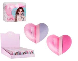 Opakowanie Gumka z temperówką w kształcie serca BDGirls MIX