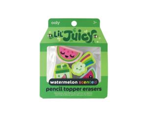 Gumki na ołówek pachnące owocami Arbuz 4szt. Wydawca: ooly. Multiszop.pl Opakowanie Gumki na ołówek pachnące owocami Arbuz 4szt