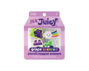 Opakowanie Gumki na ołówek pachnące owocami Winogrona 4szt