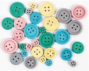 Opakowanie Guziki drewnianie 01 pastel