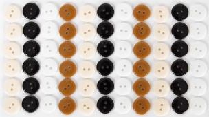 Opakowanie Guziki plastikowe samoprzylepne 03 mocca