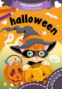 Halloween. Maluszkowe malowanie. Autor: Opracowanie zbiorowe. Multiszop.pl Okładka książki Halloween. Maluszkowe malowanie