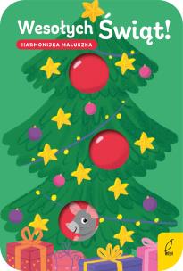 Okładka książki Harmonijka maluszka Wesołych świąt!