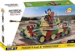 Historical Collection Panzer VI Ausf. B Knigstiger. Wydawca: Cobi. Multiszop.pl Opakowanie Historical Collection Panzer VI Ausf. B Knigstiger