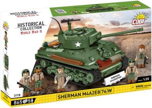 Historical Collection Sherman M4A2E8 (76)W. Wydawca: Cobi. Multiszop.pl Opakowanie Historical Collection Sherman M4A2E8 (76)W