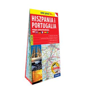Okładka książki Hiszpania i Portugalia papierowa mapa samochodowa 1:1 100 000