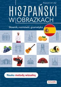 Okładka książki Hiszpański w obrazkach. Słownik, rozmówki..
