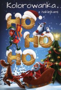 Okładka książki Ho ho ho kolorowanka z naklejkami