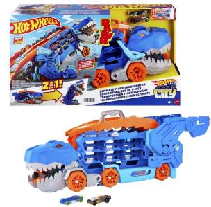 Hot Wheels City T-Rex Mega Transporter HNG50. Wydawca: Mattel. Multiszop.pl Opakowanie Hot Wheels City T-Rex Mega Transporter HNG50