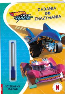 Okładka książki Hot Wheels Let's Race zadania do zmazywania PTC-1601