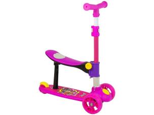 Opakowanie Hulajnoga trójkołowa z siodełkiem różowa