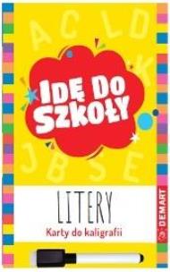 Idę do szkoły. Litery. Karty do kaligrafii. Autor:   Praca zbiorowa. Multiszop.pl Okładka książki Idę do szkoły. Litery. Karty do kaligrafii