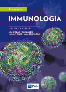 Immunologia. Autor: Gołąb Jakub, Lasek Witold, Nowis Dominika, Stokłosa Tomasz. Multiszop.pl Okładka książki Immunologia