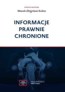 Okładka książki Informacje prawnie chronione