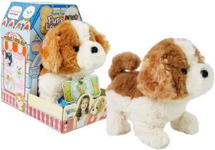 Opakowanie Interaktywny piesek brązowo-biały ruchomy dźwięk